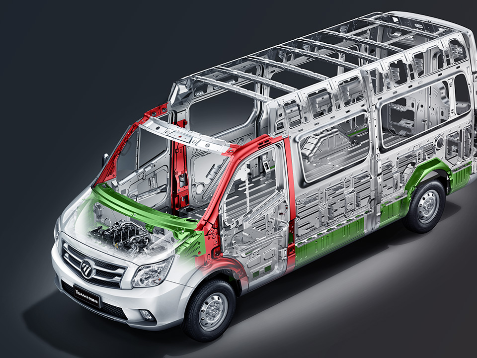 elektryczny VAN FOTON eTOANO Pro - bezpieczna konstrukcja